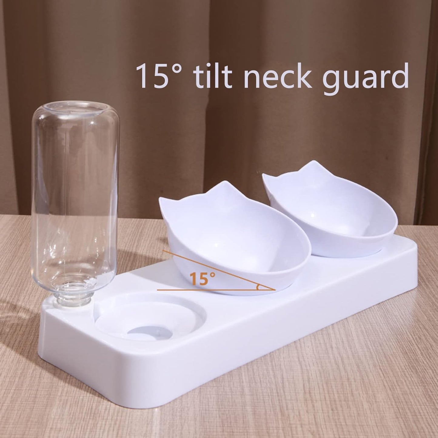 Pet Feeder and Waterer Pet Bowl Automatic Feeder with Water Fountain Dog Food Food Water Bowl