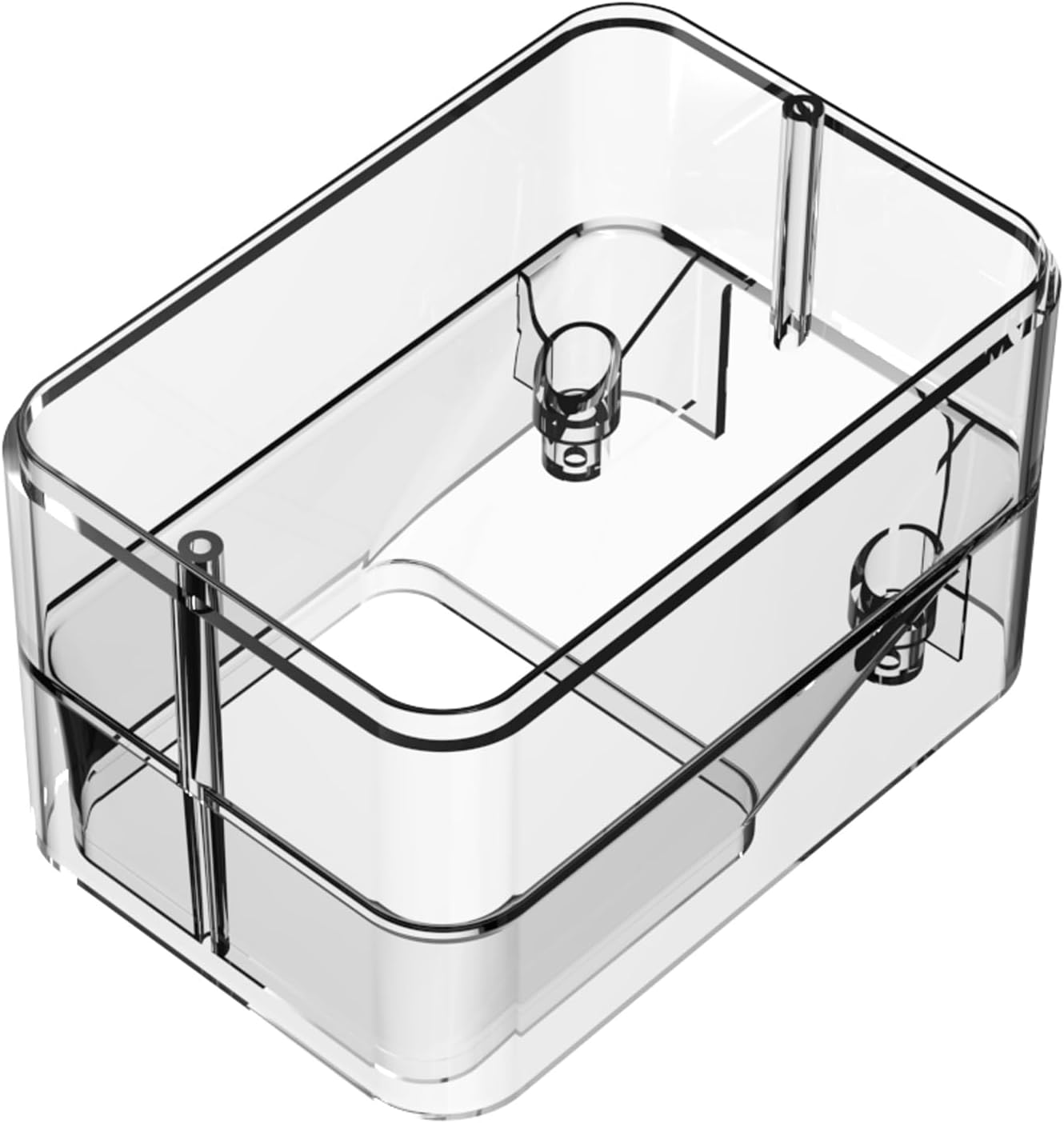 Automatic Fish Feeder Expandable Box Fish Food Storage Box, Removable, Suitable for GEZIEKID WP8621N, WP8621F, WP8622, WP8622L, Transparent Plastic Material, 350ML Large Capacity