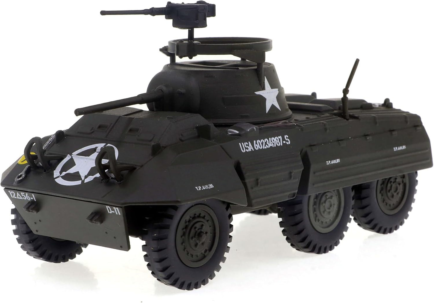 Motor city classics 1:43 Scale Military Diecast Collectible | M8 Light Armored Car | Militaria Diecast Model 24216-43