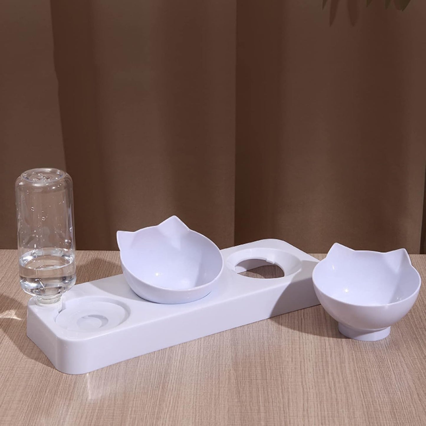 Pet Feeder and Waterer Pet Bowl Automatic Feeder with Water Fountain Dog Food Food Water Bowl