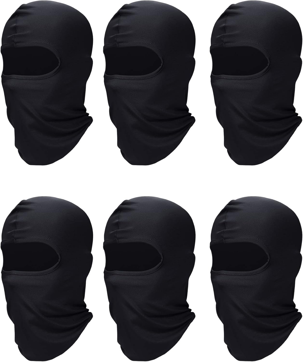 SATINIOR 6 Pcs Ski Mask Cover Balaclava Full Face Mask Summer Face Cover UV Windproof Balaclava for Men Women Outdoor Sports
