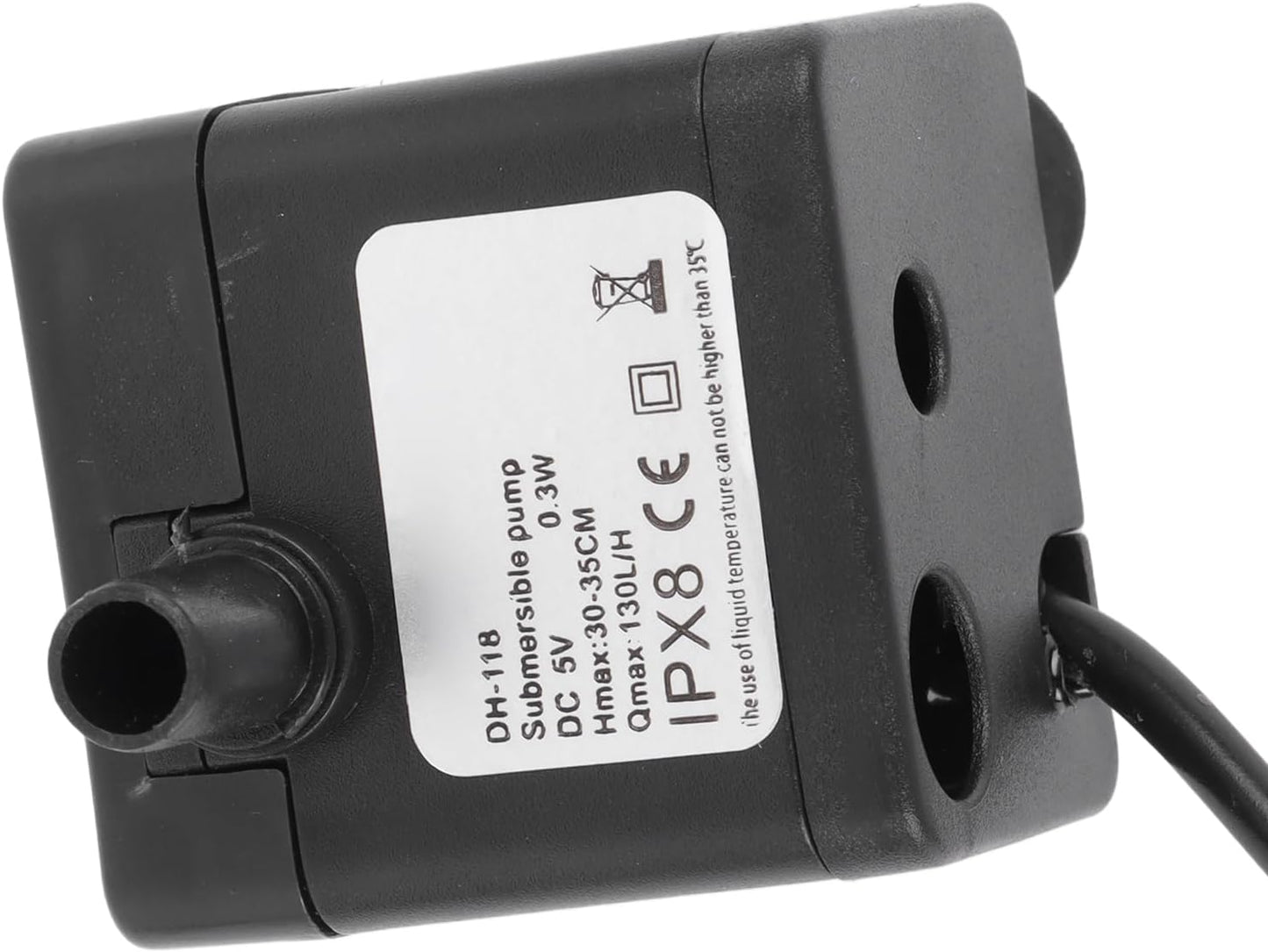 Pet Fountain Replacement Pump, High Power Submersible 130LH Convenient for Home