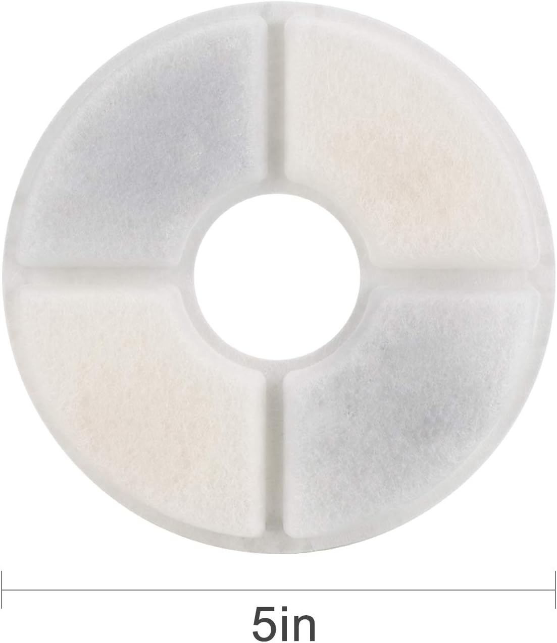 Wonder Creature Cat Fountain Filter Replacement for Round Stainless Steel Top Cat Fountain, 8 Carbon Filters 4 Foam Filters Pack