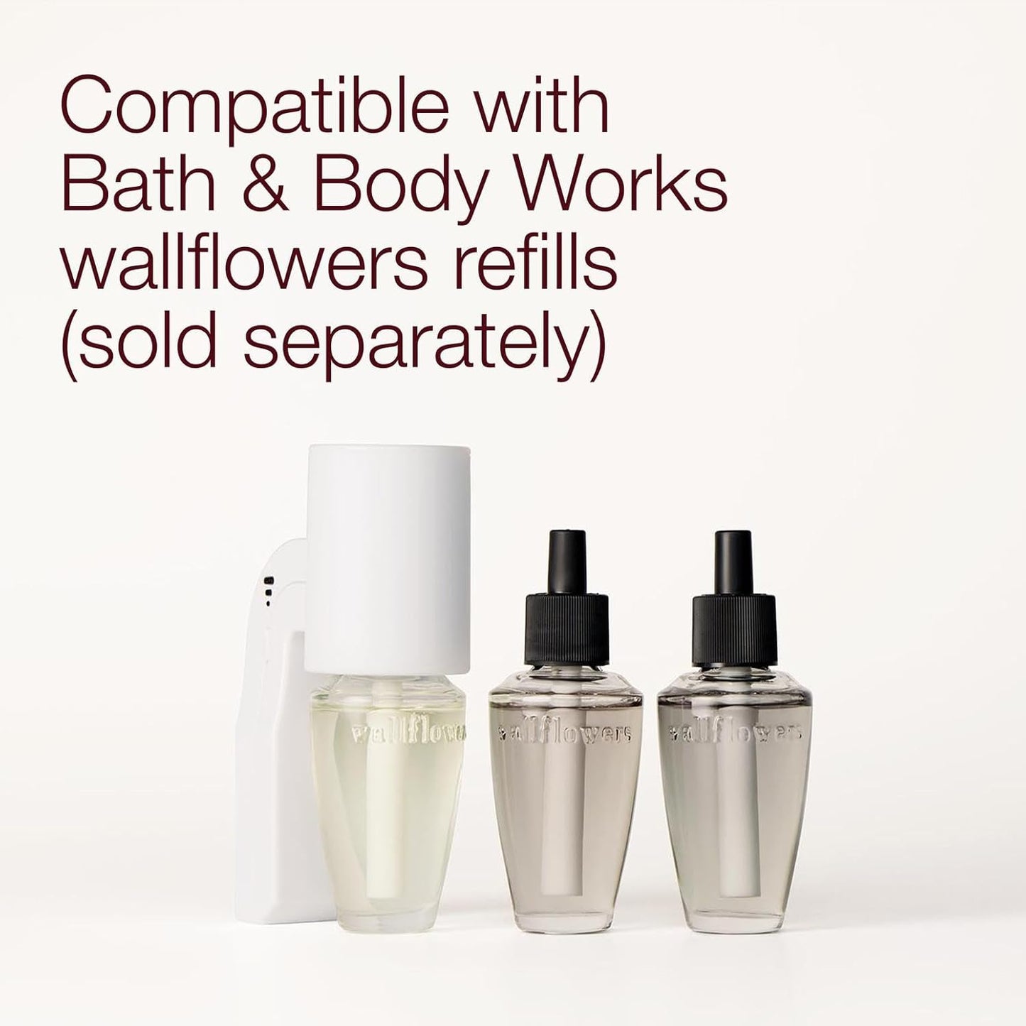 Bath & Body Works Wallflowers Fragrance Plug, White Flare Design, Plug-in Air Freshener Device for Bedrooms, Bathrooms & Living Spaces - 2 Pack