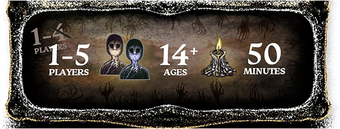 The Night Cage by Smirk and Dagger | Cooperative Candlelit Horror Strategy Game | Tile Laying Labyrinth Escape Adventure | for 1 to 5 Players | Ages 14+