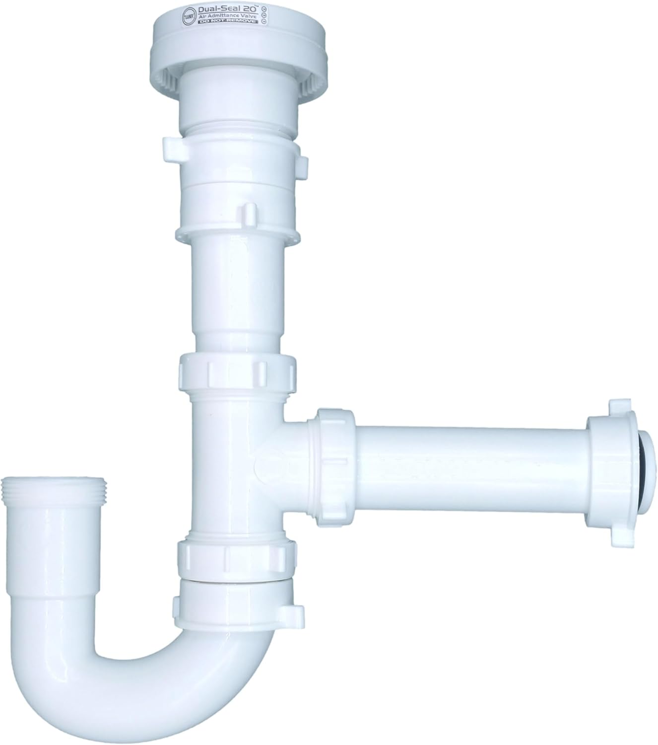 Tuuber Air Admittance Valve Trap Assembly Kit with 1-1/2 inch Tuuber Vent 2x Superior Seal Air Admittance Valve