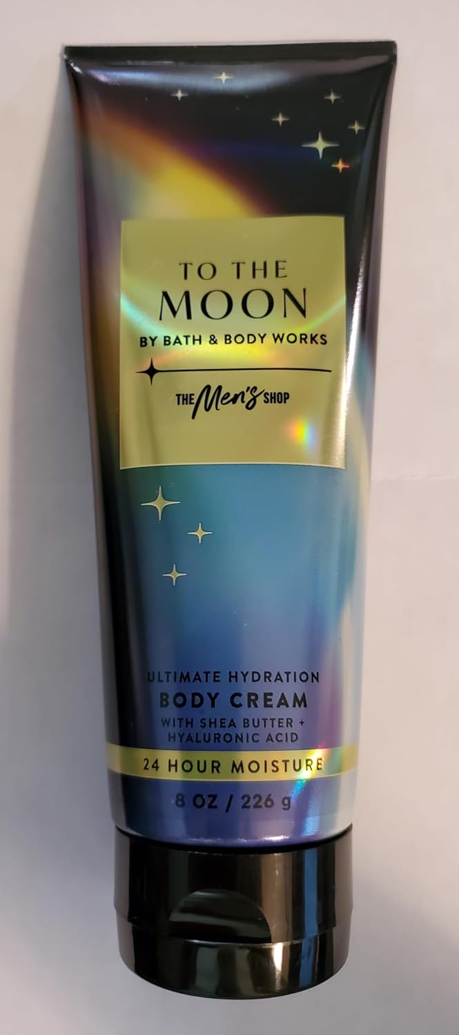 Bath & Body Works Men's To the Moon Ultimate Hydration Body Cream 8 Ounces Pack of 2