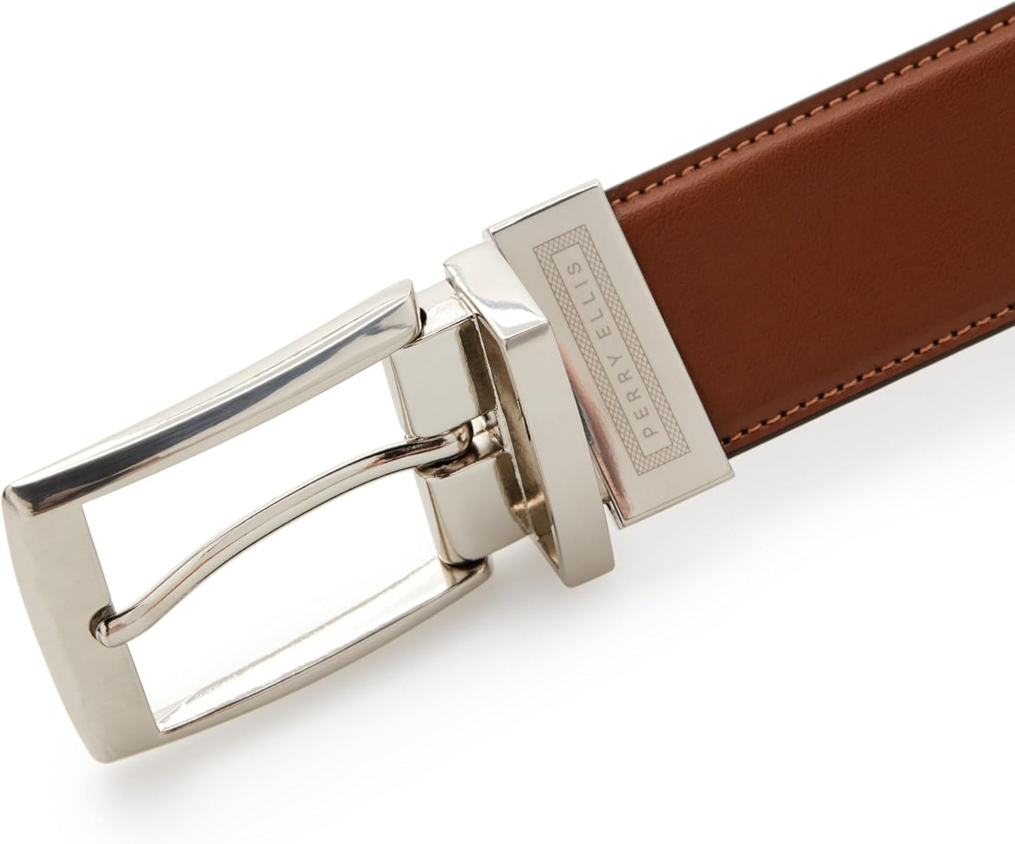 Perry Ellis Men's Portfolio Amigo Reversible Bonded Leather Belt (Available in Big & Tall)