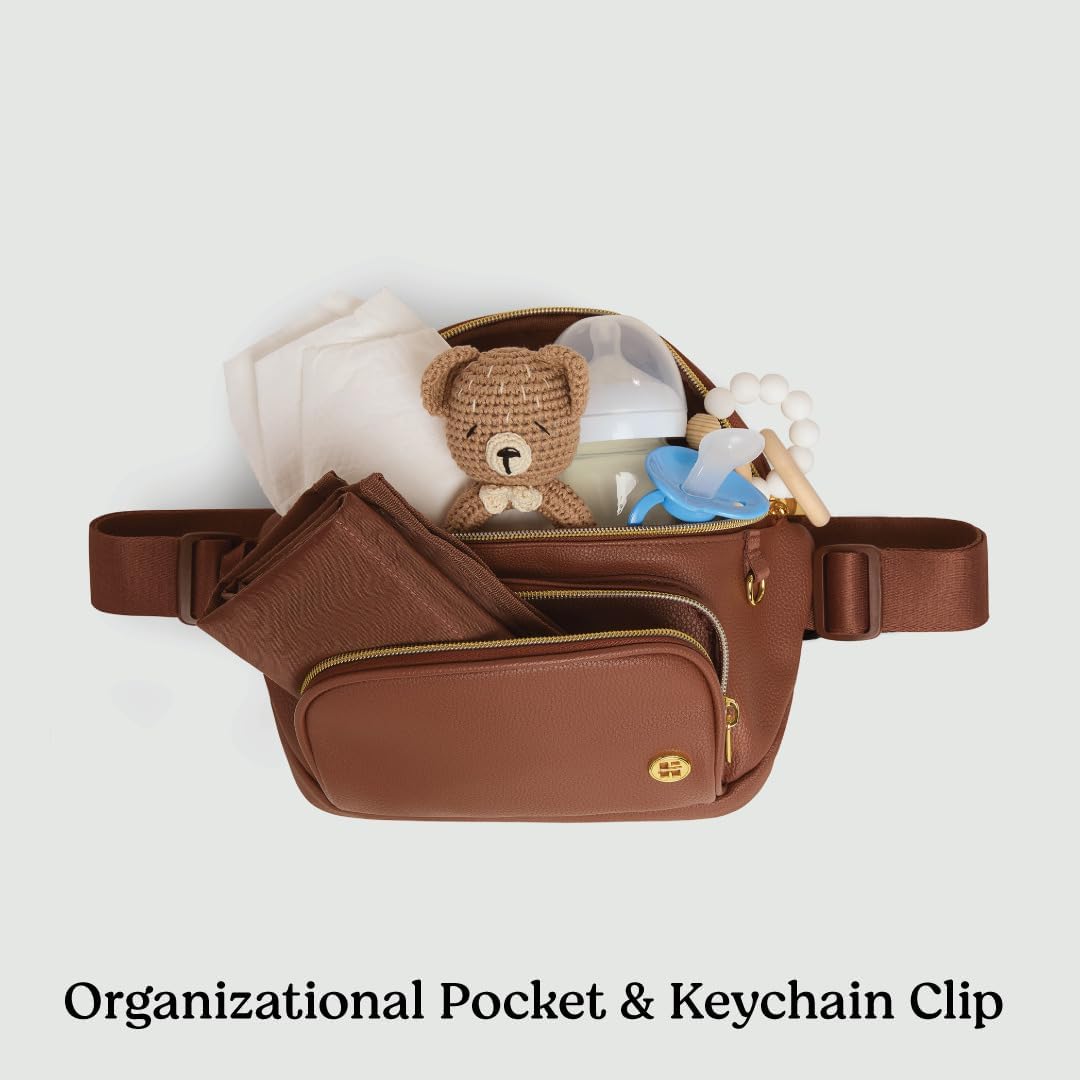 HUGGIES Unisex-Adult Diaper Waistpack Crossbody Bag