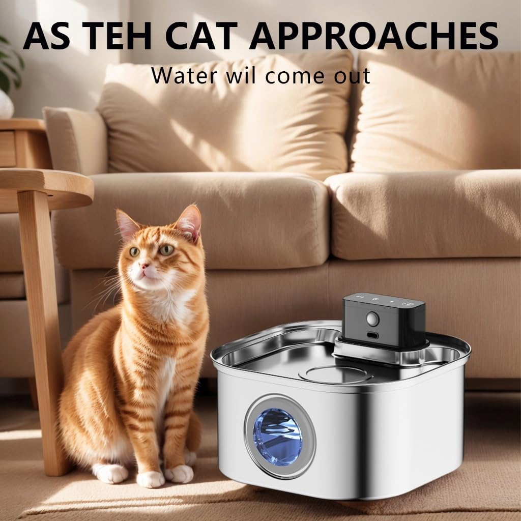Battery Operated Pet Water Fountains Large Capacity Cats Water Dispenser for Dog,Cats, Multiple Pet