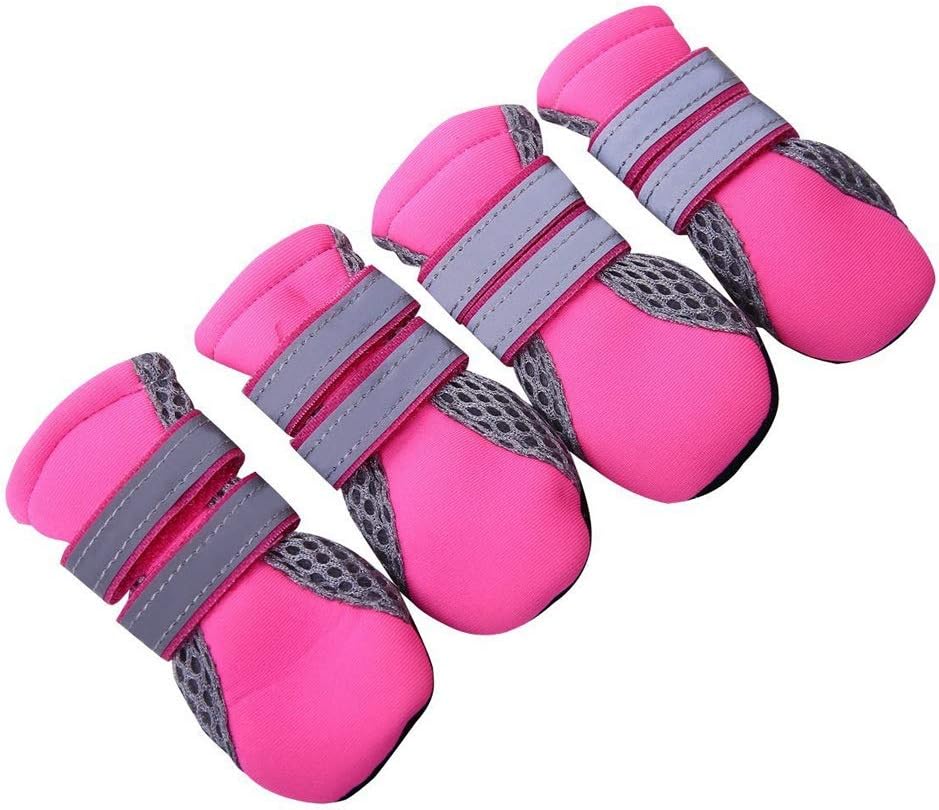 Winter Dog Shoes Warm Small Big Dogs Shoes Socks Waterproof Reflective Dog Boots Paw Protector Non Slip Rain Snow Pet Booties (Small)