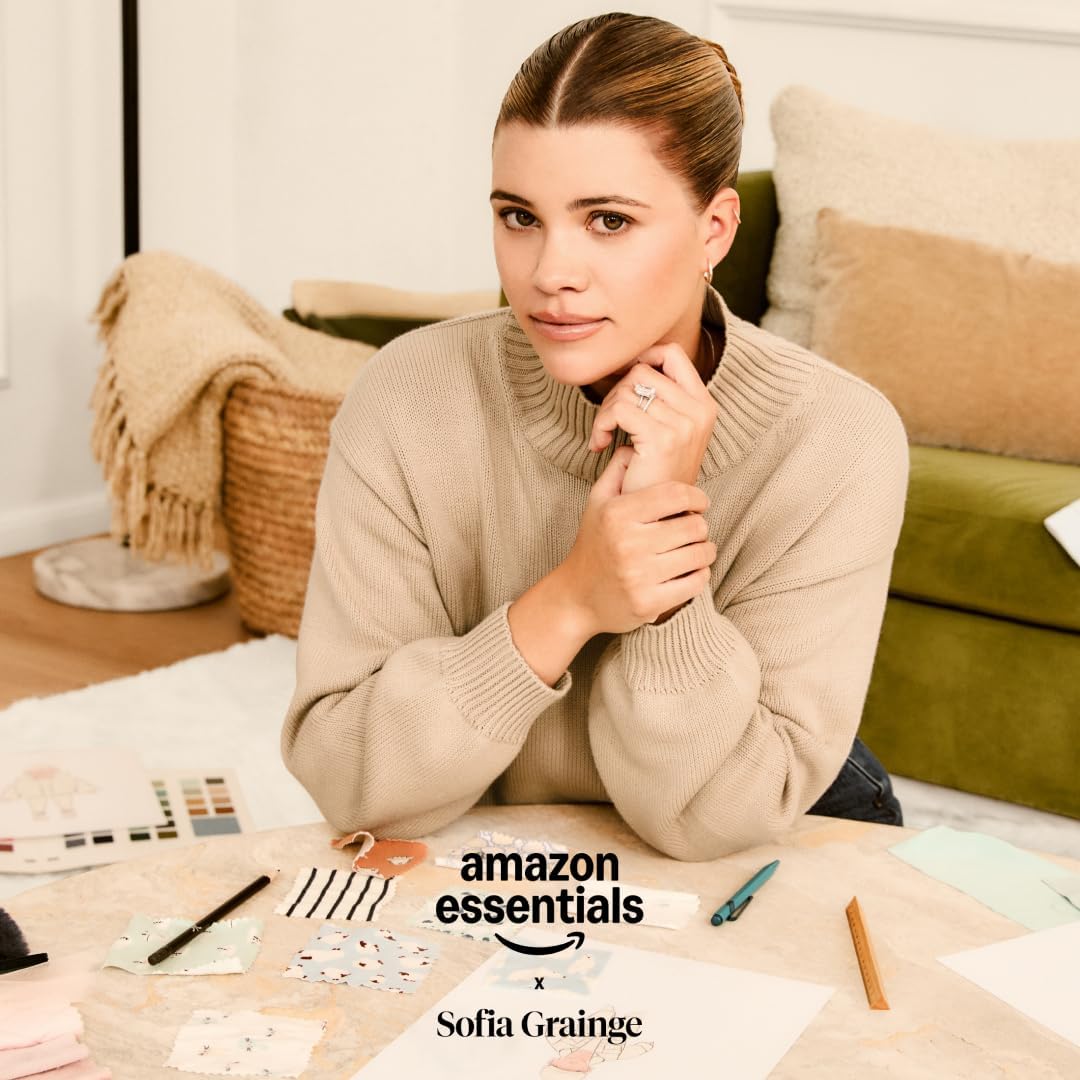 Amazon Essentials x Sofia Grainge Unisex Toddlers and Babies' Cable Knit Fisherman Cardigan Sweater