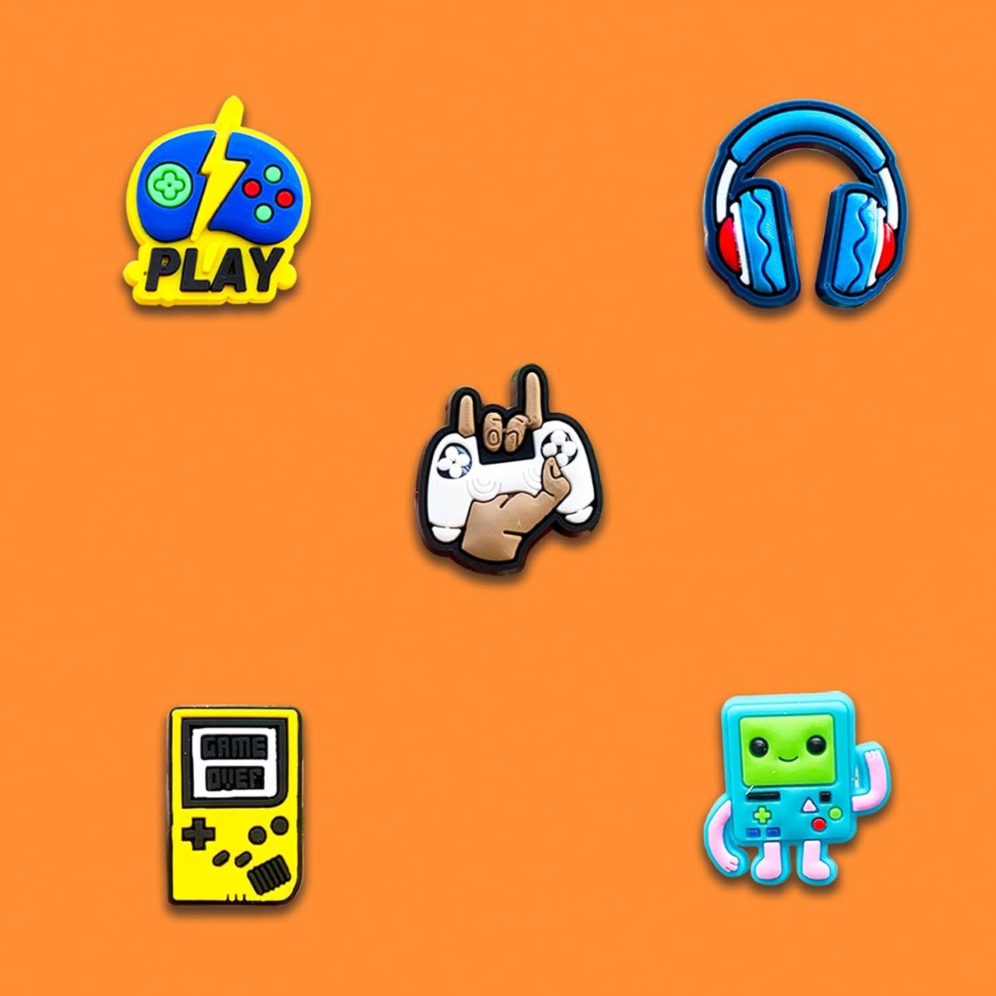 24 40Pcs Gaming Shoe Decoration Charms for Croc Clog, Video Game Charms Accessories for Adults Teen