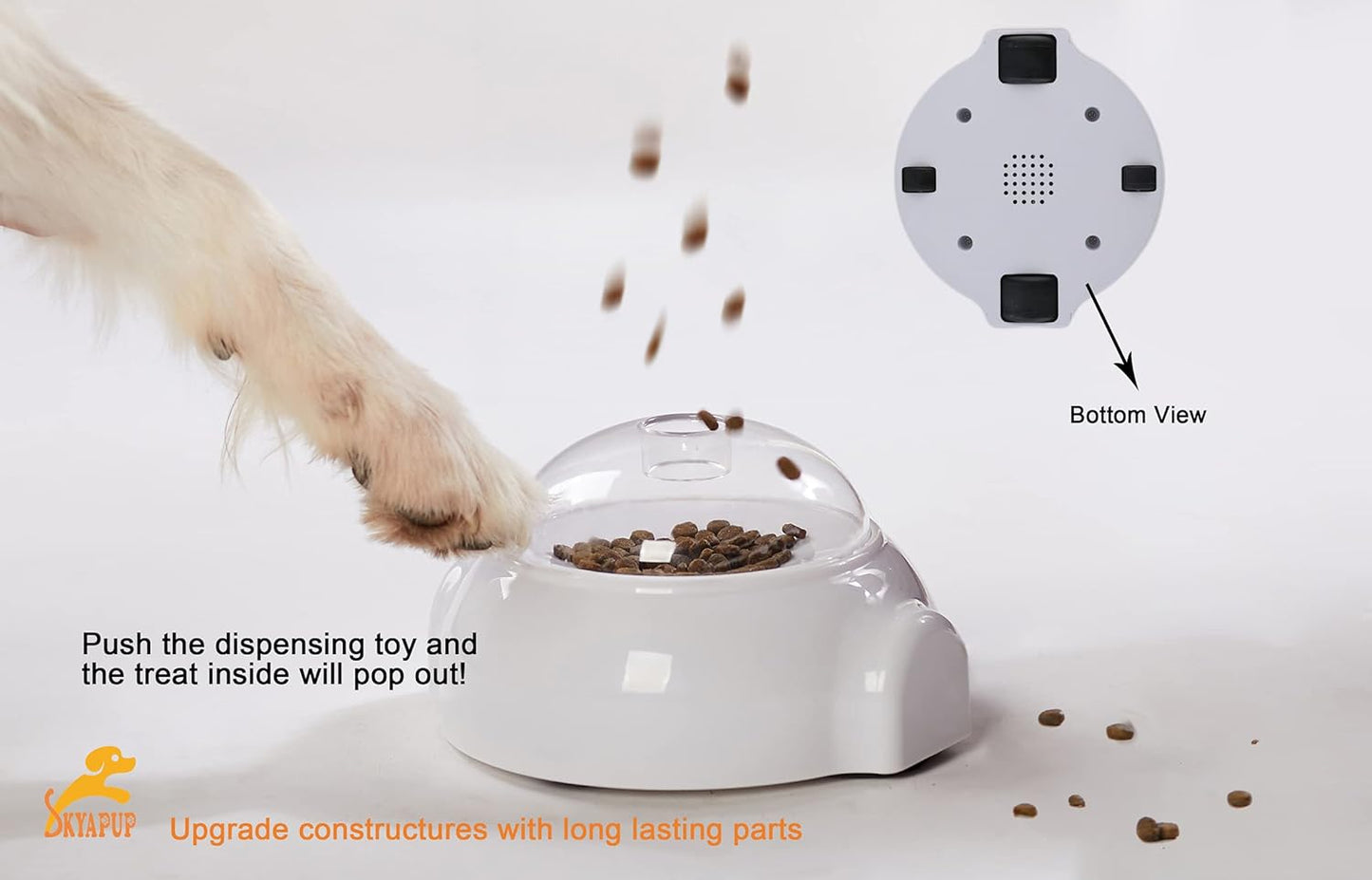 Treat Dispensing Dog Toys, Slow Feeding and Entertainment, Mentally Stimulating, Durable, Safe, Great for Cats and Mini Pigs