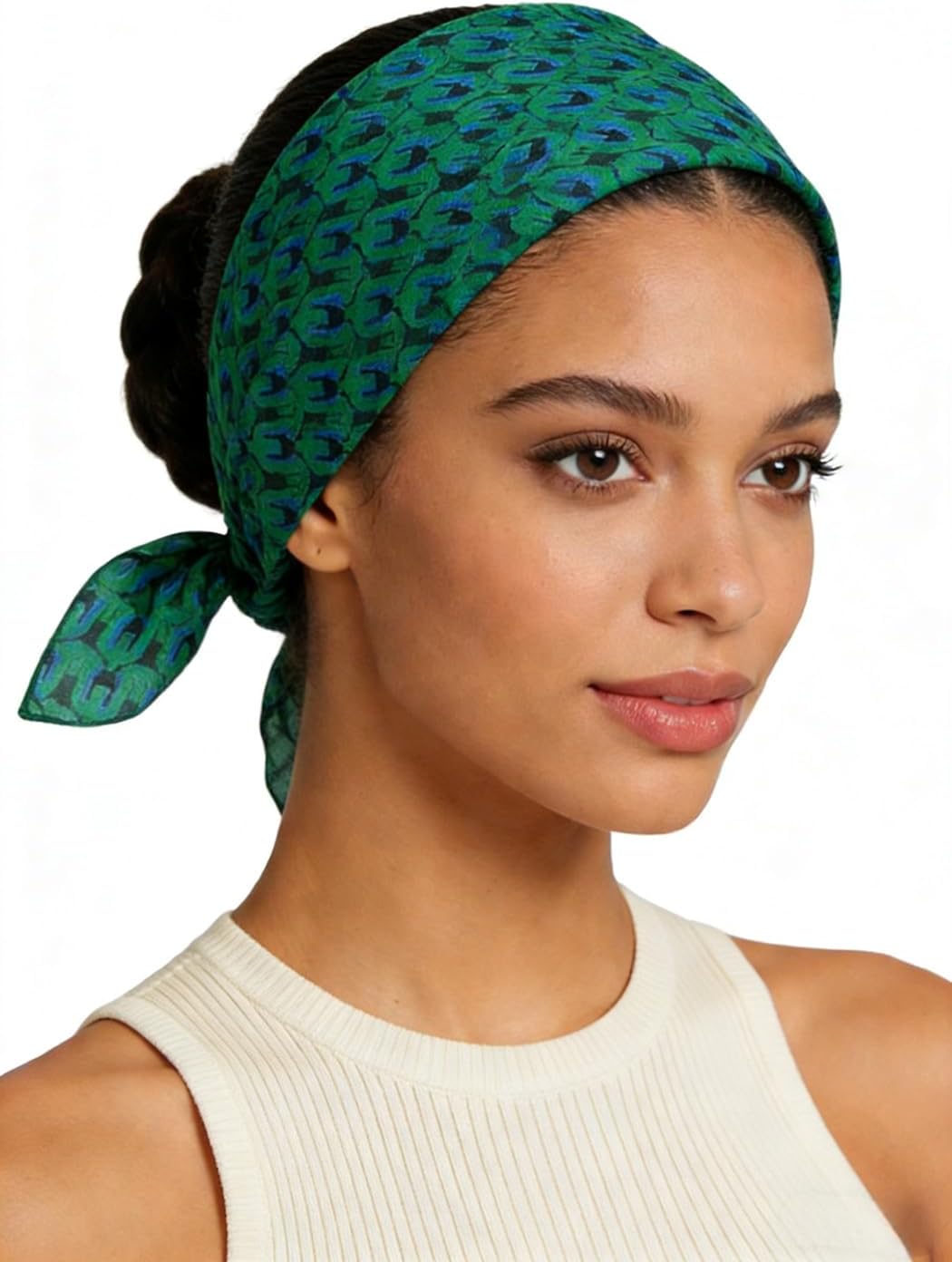 Unisex Cotton-Blend Bandana, Head Scarf, Headband, Head wrap, Hair Neck Scarf for Women Men 22 x 22 inch
