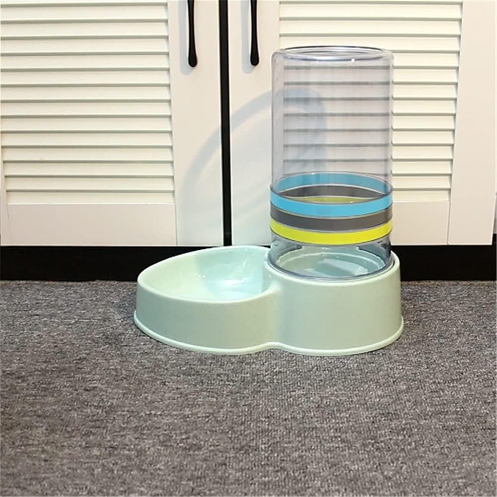 Automatic Feeders Large Capacity Cats Water Fountain Plastic Dog Water Bottle Feeding Bowls Water Dispenser (Color : Blue) (Gray)