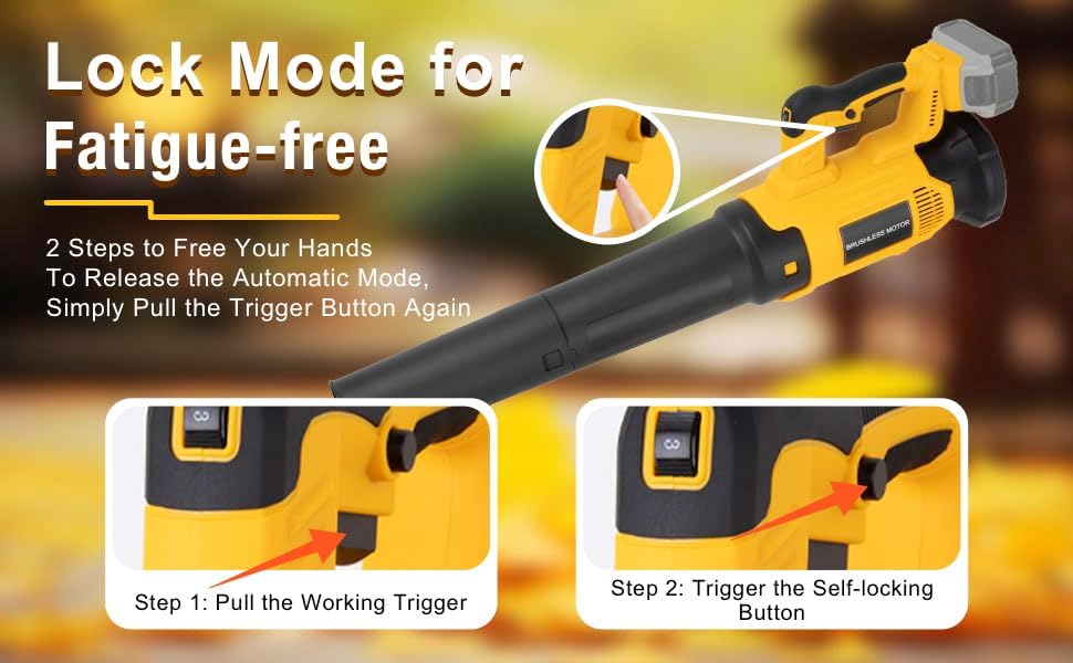 Cordless Leaf Blower Fit for Dewalt, 650 CFM Electric Leaf Blower, with Brushless Motor Built-in Protection Device, Variable Speed, Turbo Mode, for Driveway Lawn Care, Yard, Snow(NO Battery)