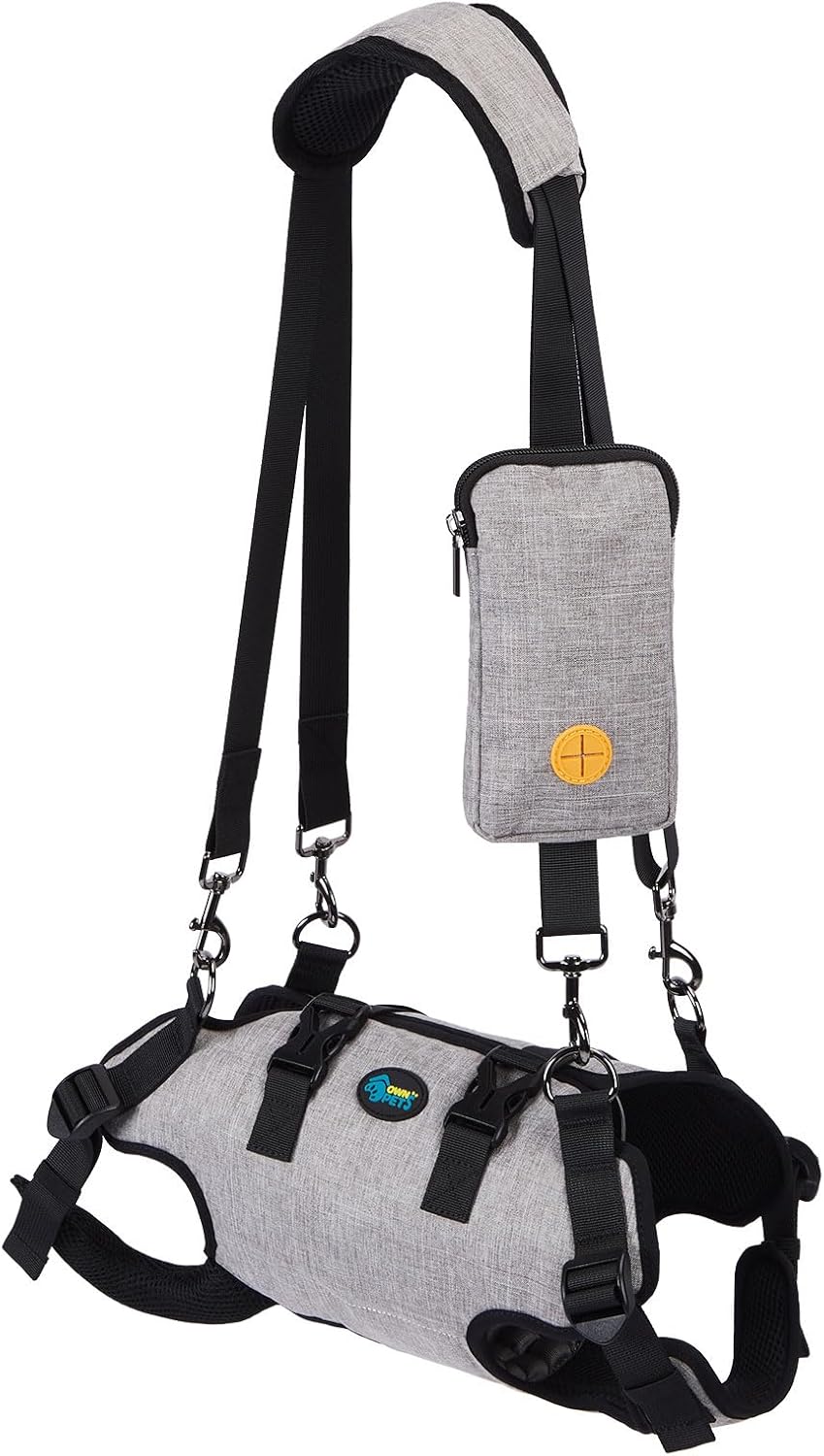Ownpets Dog Sling Harness, Outdoor Sling Bag for Spine Protection, Whole Body Support, Support Vest to Assist Aged Dogs, Outdoor, XS