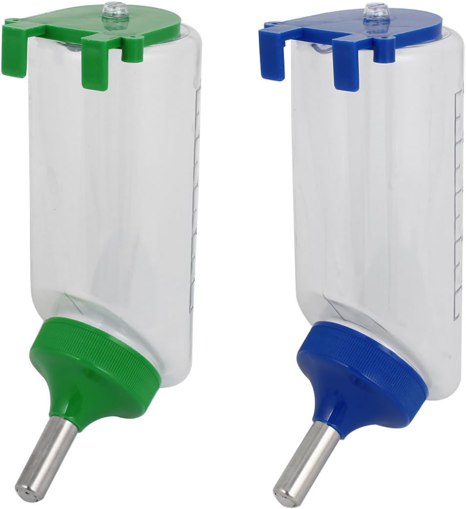 Pet Hanging Fountain Bottle Water Feeder 2 Pcs Green Blue (id: e85 fab 45f 828 4a4