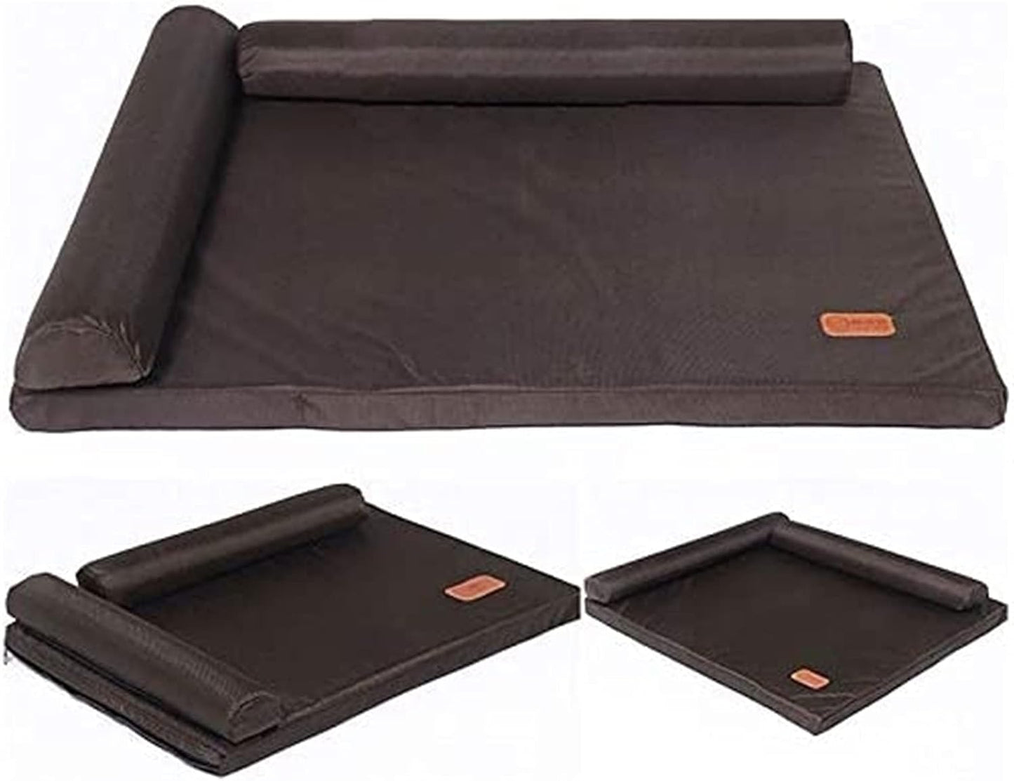 Plush Sofa Orthopedic Dog Bed Ergonomic Cradle Contour Lounger Mid Century Modern Bed Frame and Outdoor Travel Bed for Dogs and Cats - Multiple Styles Sizes (XL)