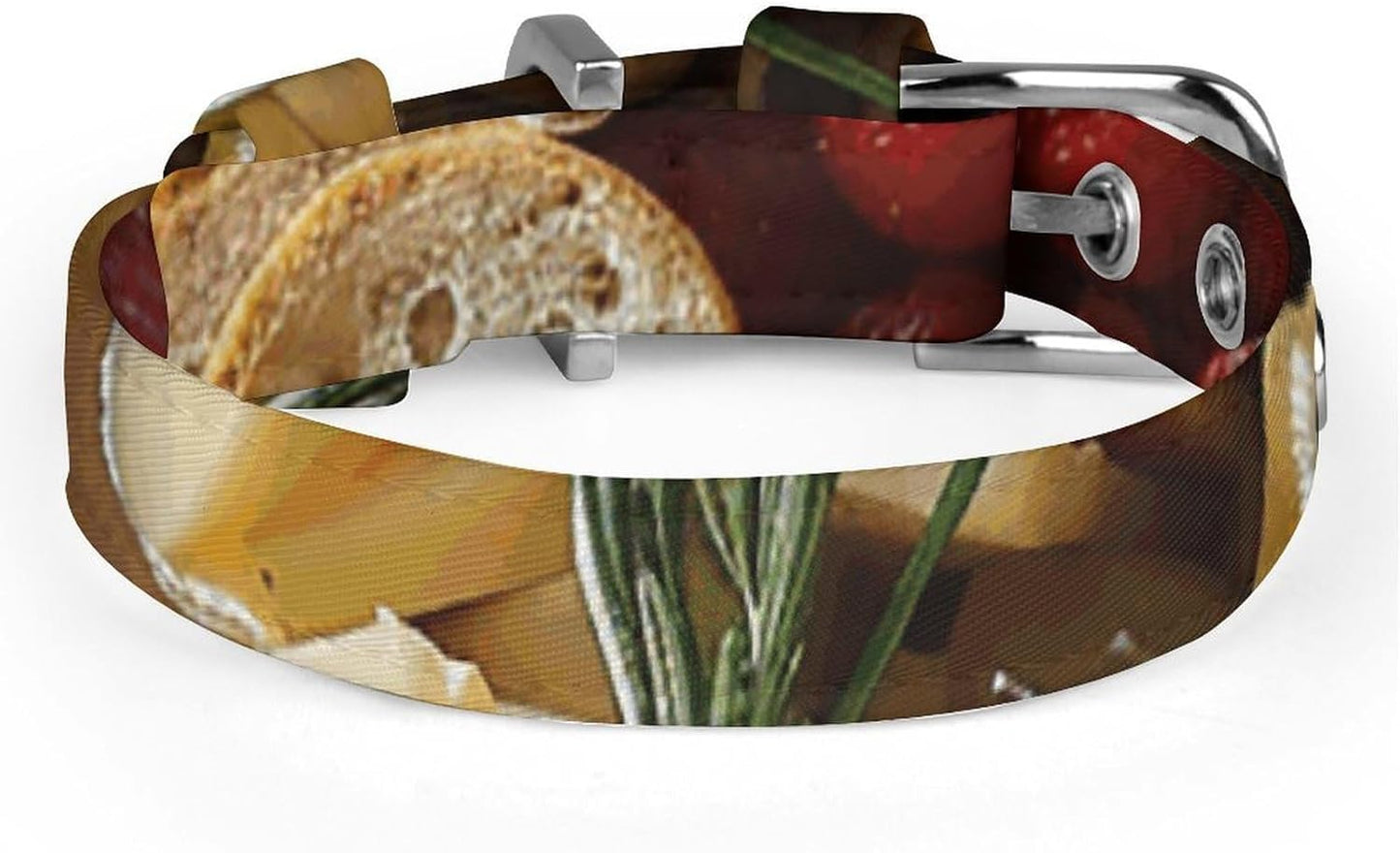 Beautiful Cheese Board Dog Collar with Buckle Adjustable Martingale Pet Collars Cute Female Male Puppy Collar Soft Waterproof Cat Collars for Small Medium Dogs