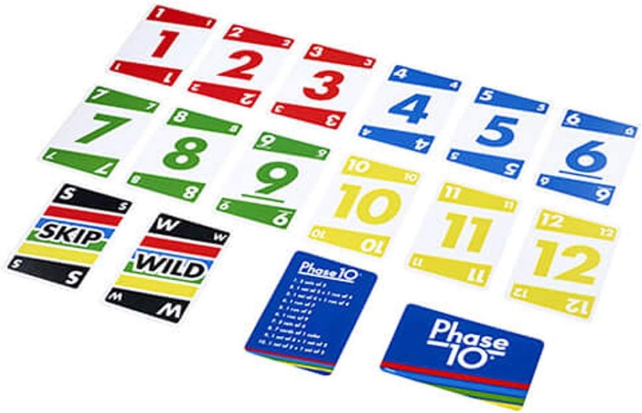 Mattel Phase 10 Card Game with Skip-Bo Card Game