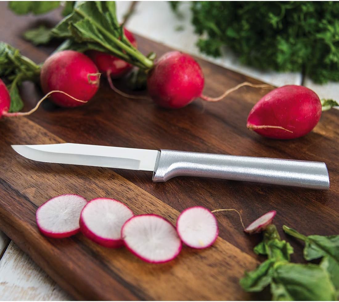Rada Cutlery Prepare Then Carve Gift Set (S3C), 4-Piece Knife Set, Stainless Steel Blades, Silver Handle