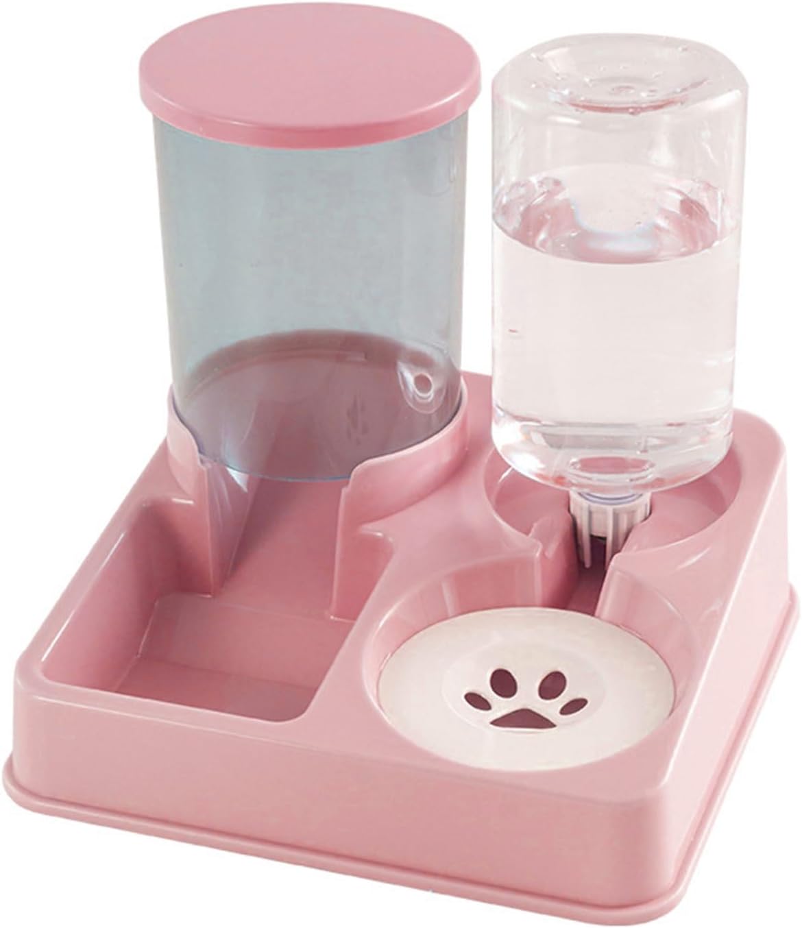 Pet Automatic Waterer Feeder Food Container Bowl Water Fountain 2 in 1 Large Dog Water Feeder Feeders