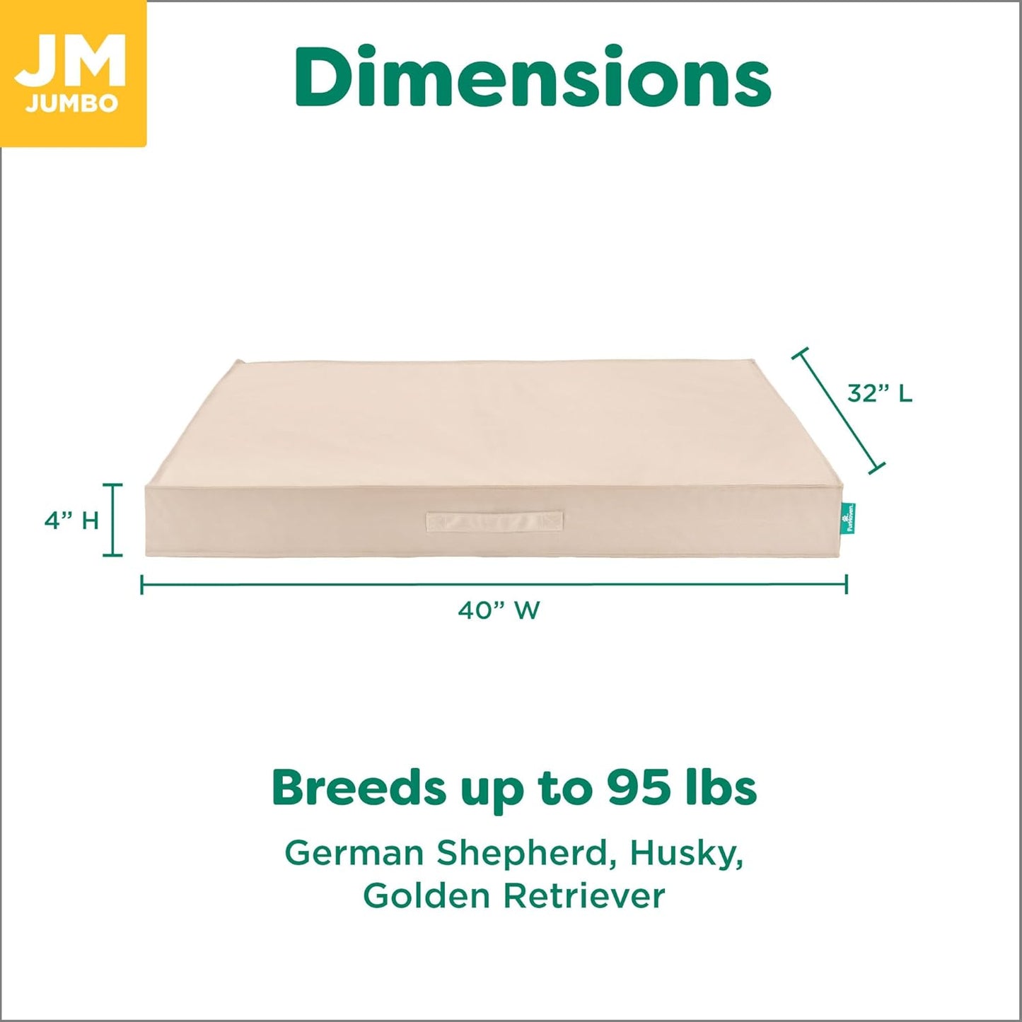 FurHaven Premium Indoor/Outdoor Cooling Gel-Top Deluxe Orthopedic Mattress, Biscuit, Jumbo
