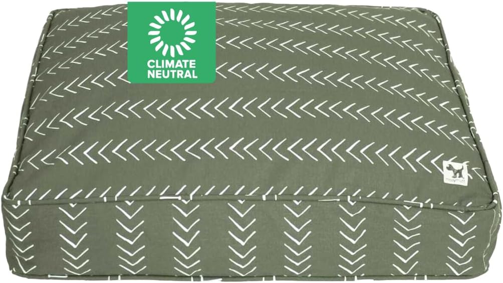 Molly Mutt Medium to Large Dog Bed Cover- Forever Young Print - Measures 27”X36”X5’’ - 100% Cotton - Durable - Breathable - Sustainable - Machine Washable Dog Bed Cover (Dd82b)