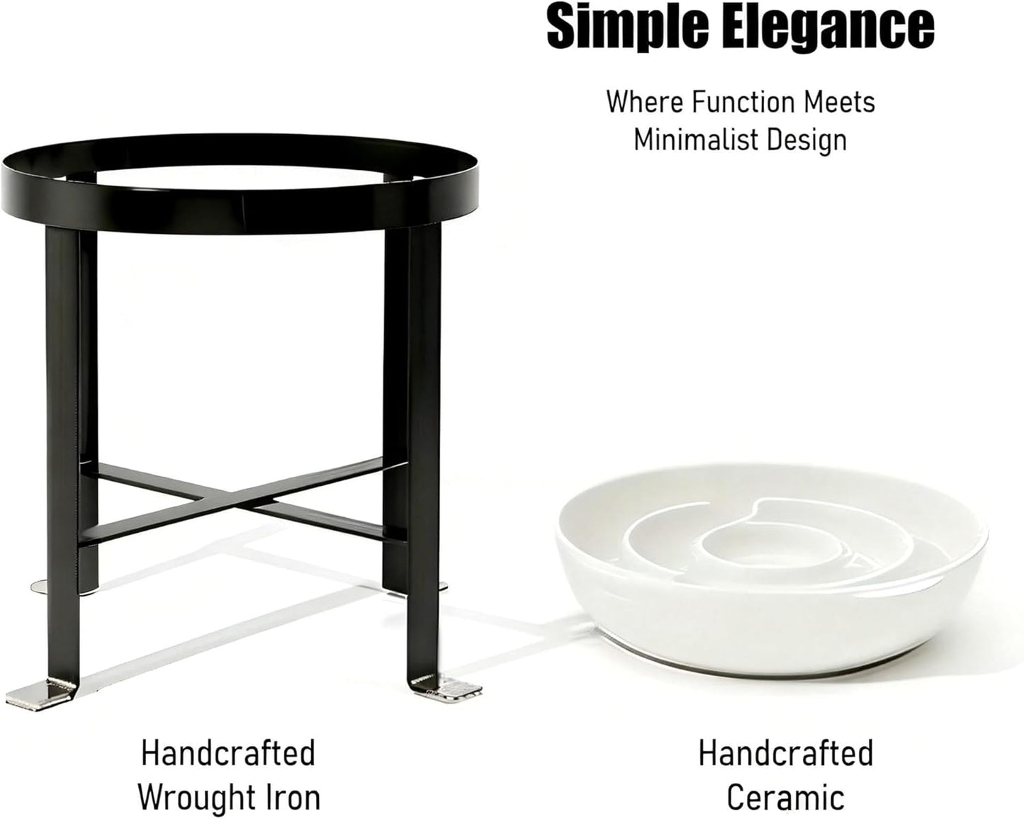 BestVida® Elevated Dog Bowls,Pet Stand, Raised Dog Bowls, Single Bowl Stand