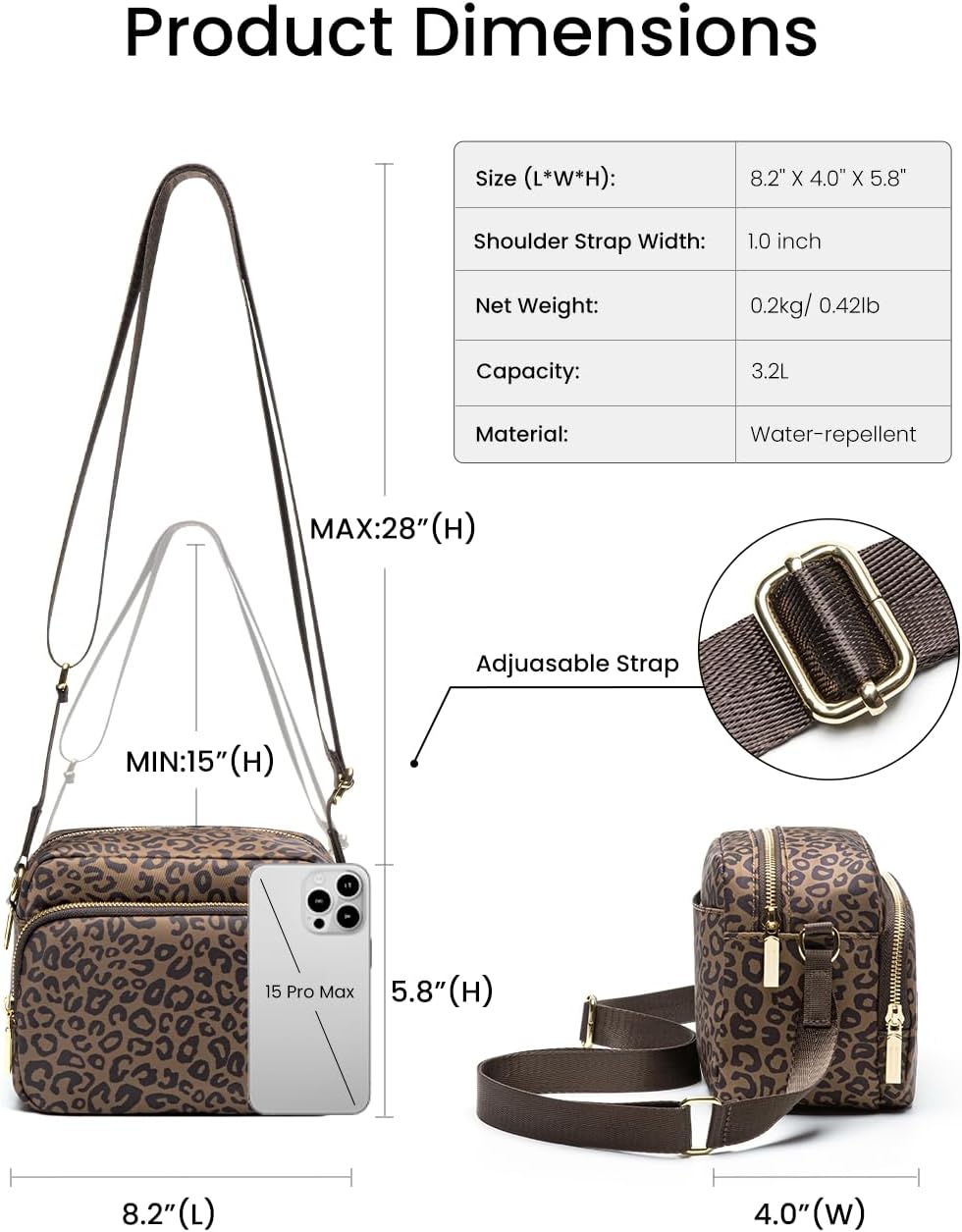 MEXS Small Crossbody Bags for Women, Mini Casual Cross Body Bag Travel Purse, Adjustable Strap Shoulder Handbags Wallet
