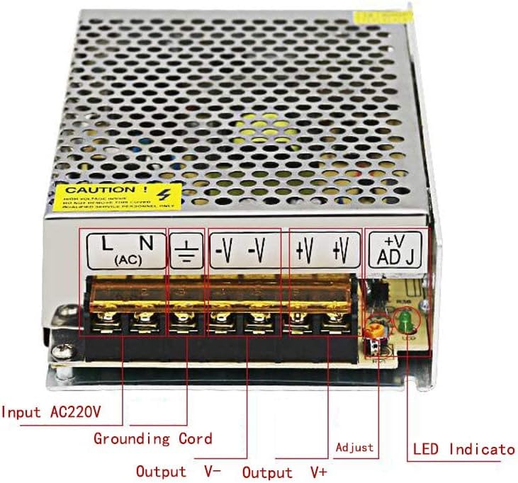 5V 30A Power Supply,150W Universal Regulated Switching Power Converter Adapter Transformer for LED Strip Light,Probe Signal Lamp,CCTV, Radio, Computer Project