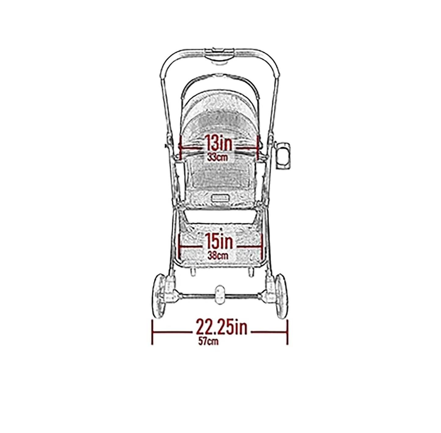 Pet Gear, A Vermont Family Owned Company Since 1936, 3-in-1 Travel System, View 360 Stroller Converts to Carrier and Booster Seat with Easy Click N Go Technology, for Small Dogs & Cats, 4 Colors