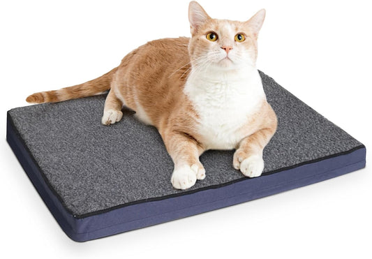 MARUNDA Outdoor Pet Heating Pad for Dogs & Cats - 100% Waterproof Outdoor Heated Cat Bed with Double Built-in AutoThermostat - Heated Pet Bed for Outside Animals (19.6 X 16 Inch, Unheat)