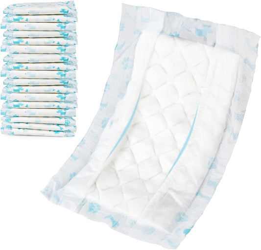 Disposable Dog Diaper Booster Pads M - 100 Count, Dog Diaper Liners for Male and Female Dogs, Inserts Fit Most Puppy Diapers - Pet Belly Bands and Male Dogs Wraps