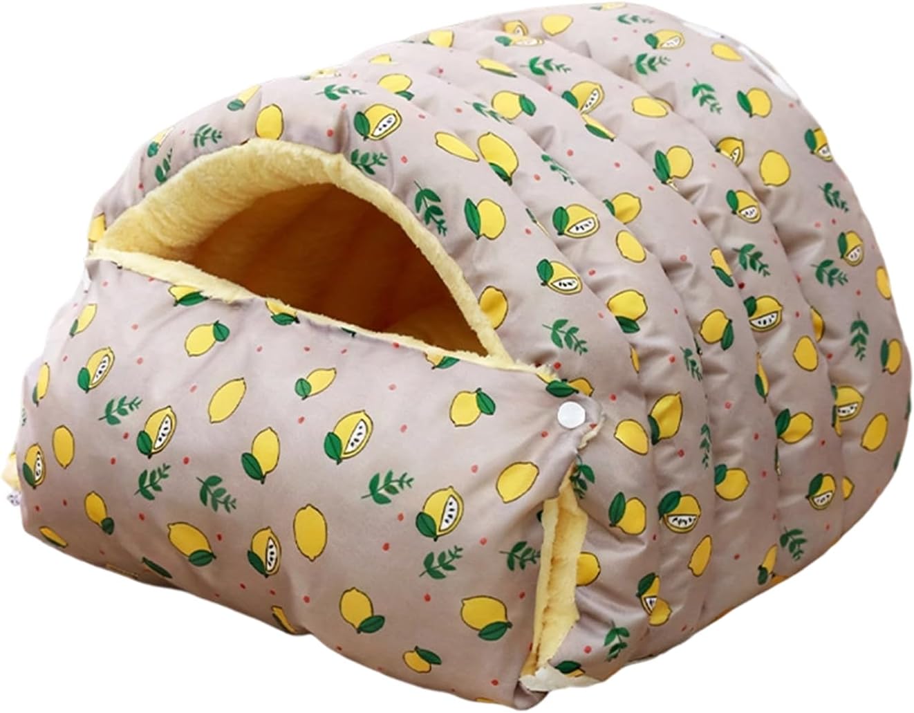 Warm Cat Bed for Winter, Washable Sleeping Cave, Semi-Enclosed Removable Cat Nest Bed, Plush Material with Soft Cushion, Pet Accessory with Design, for Small Dog Puppy Kitten Home Outdoor