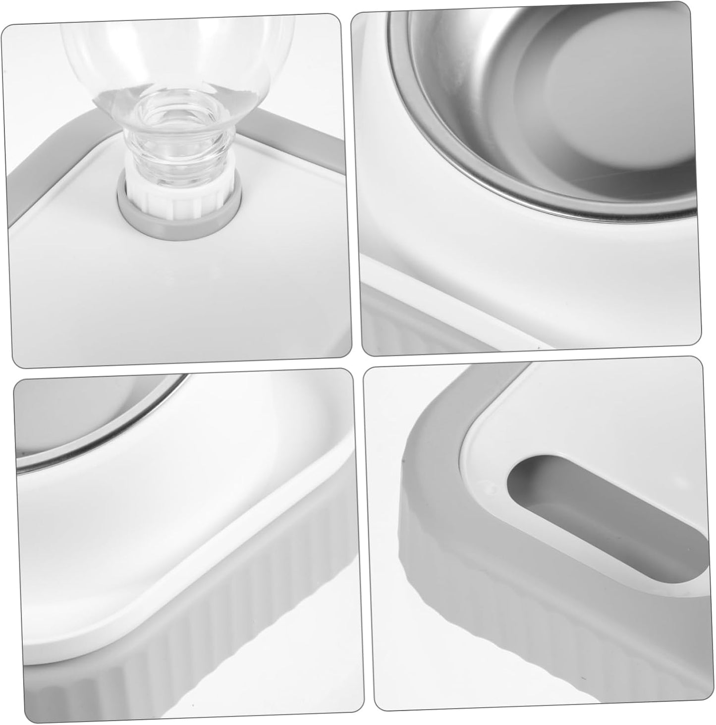 Milisten Cat Bottle Bowl Feeder Detachable Food and Water Dispenser for Cats and Safe Material Convenient Pet Feeding