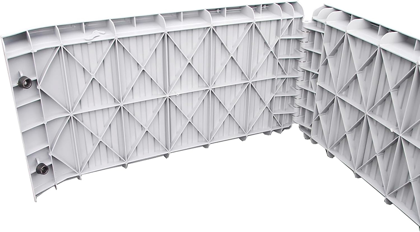 Folding Pet Ramp, 61 Inch, Portable Lightweight Dog or Cat Ramp, Great Traction, Suitable for All Cars, Max Load 165 Pound Capacity to accommodate Large Dogs, Color, Grey