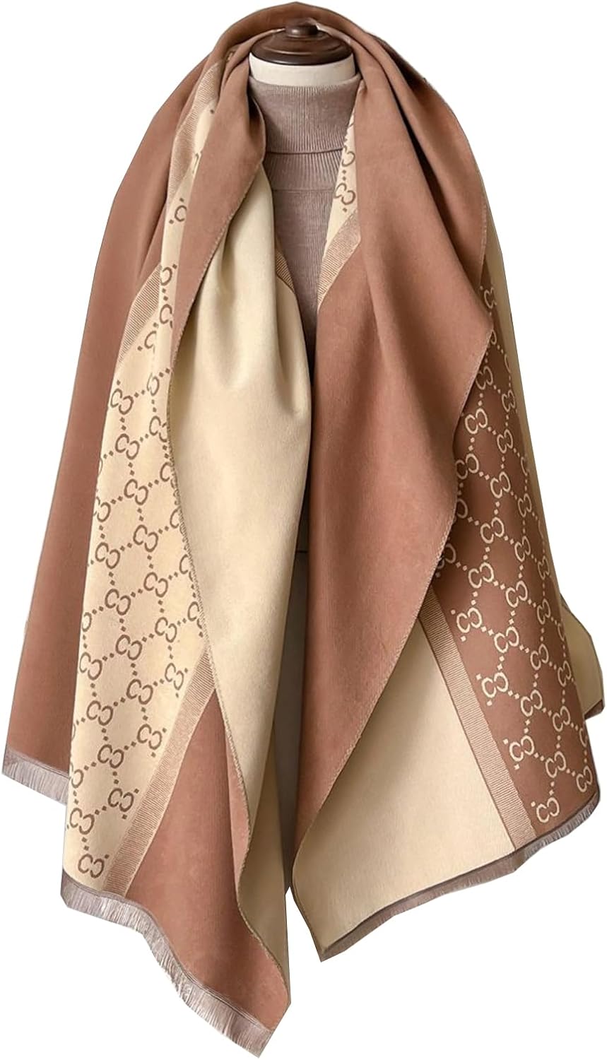 FairyCity Pashmina shawl wraps for women Winter Warm blanket Scarf Soft Reversible Long Large Scarves
