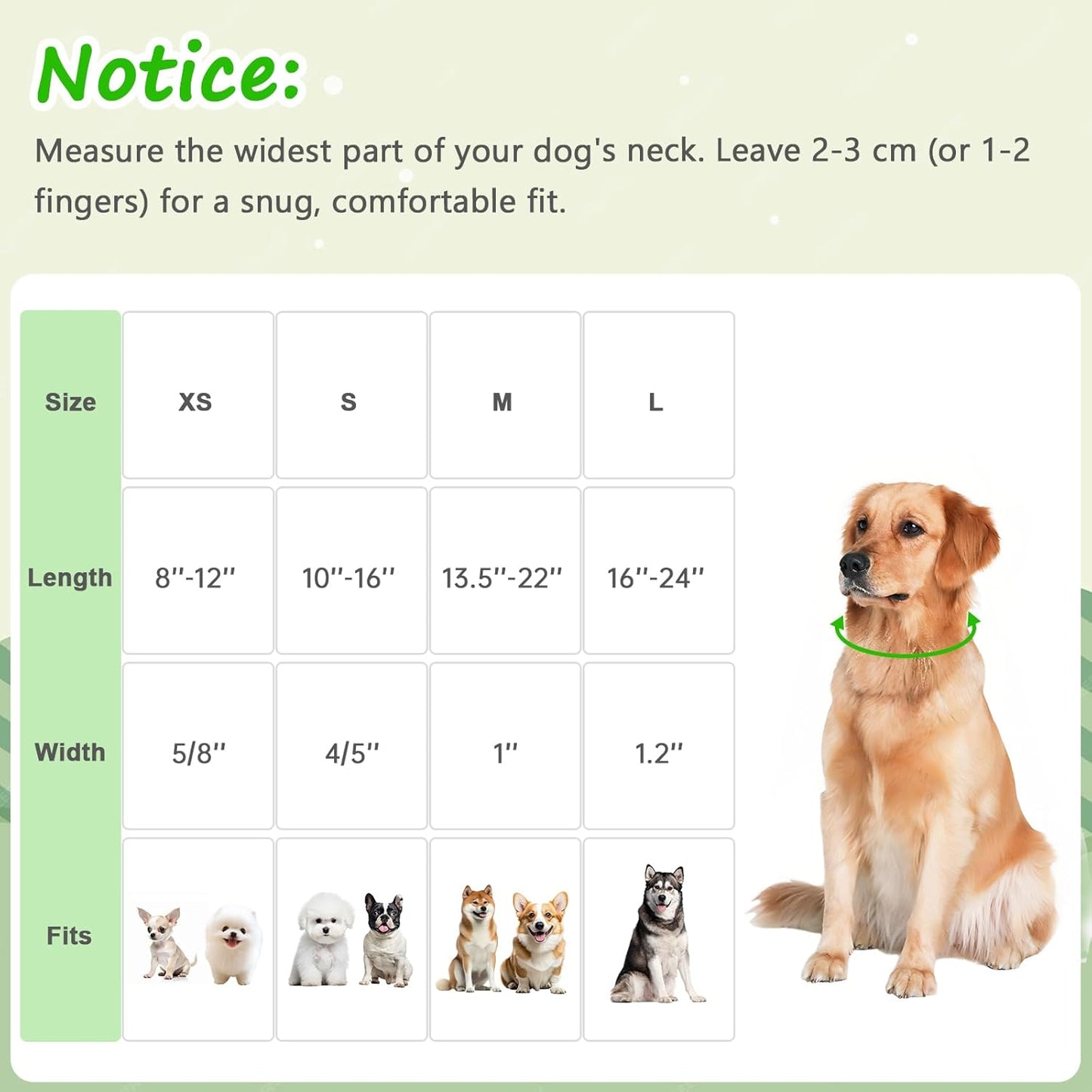 Medium Dog Collars for Male Dogs, Boy Dog Collars with Dinosaur Pattern，Adjustable Cotton Green Collar for Puppy Dog，Ideal, Daily Photos & Pet Fashion Accessory
