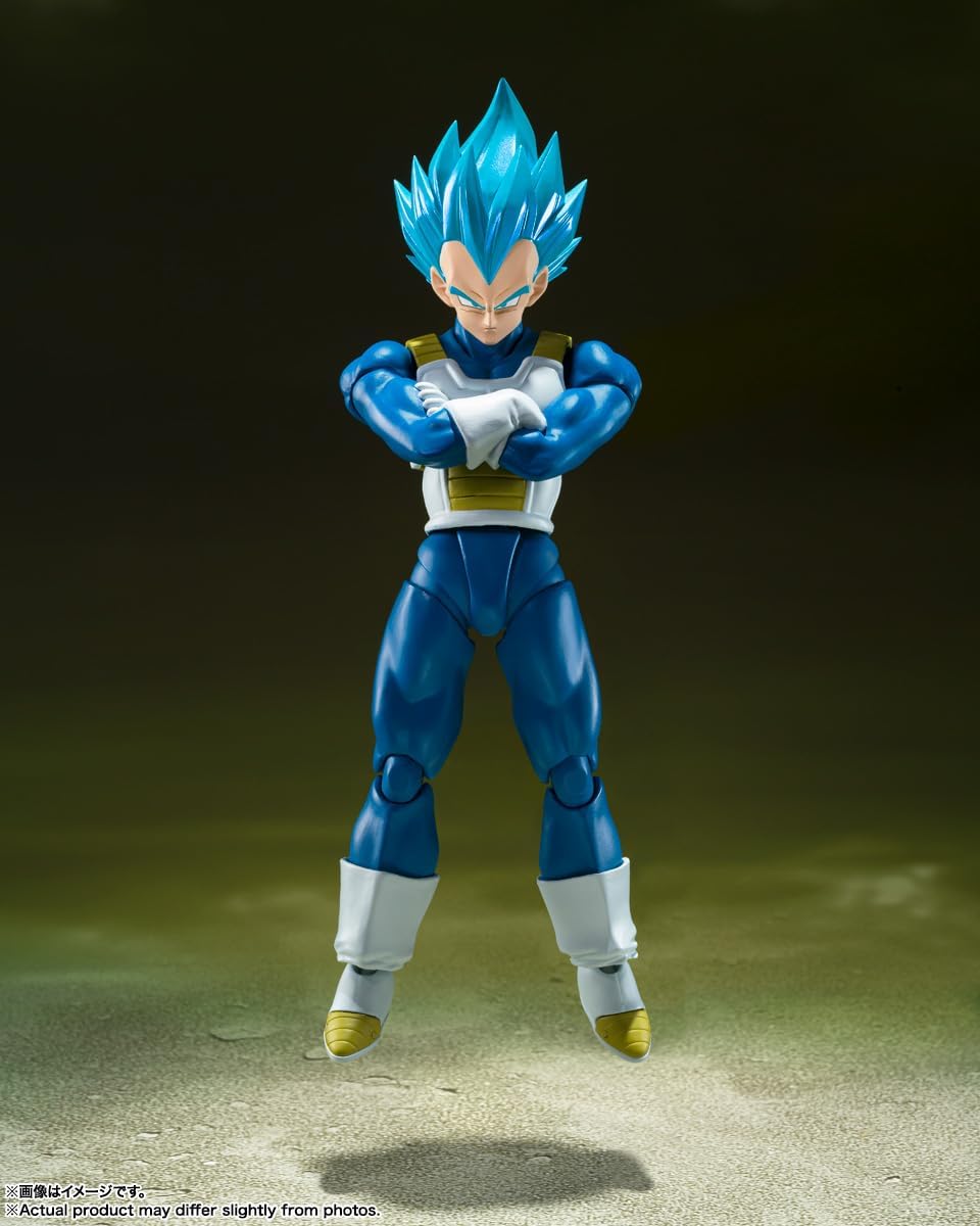 TAMASHII NATIONS - Dragon Ball Super - SSGSS Vegeta -Unwavering Saiyan Pride- S.H.Figuarts Action Figure