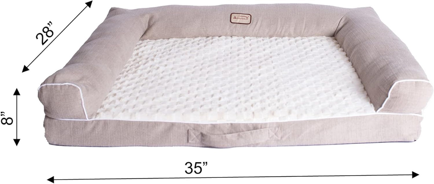 Armarkat D07B Bed Dog Bed, One Size, Beige, Ivory