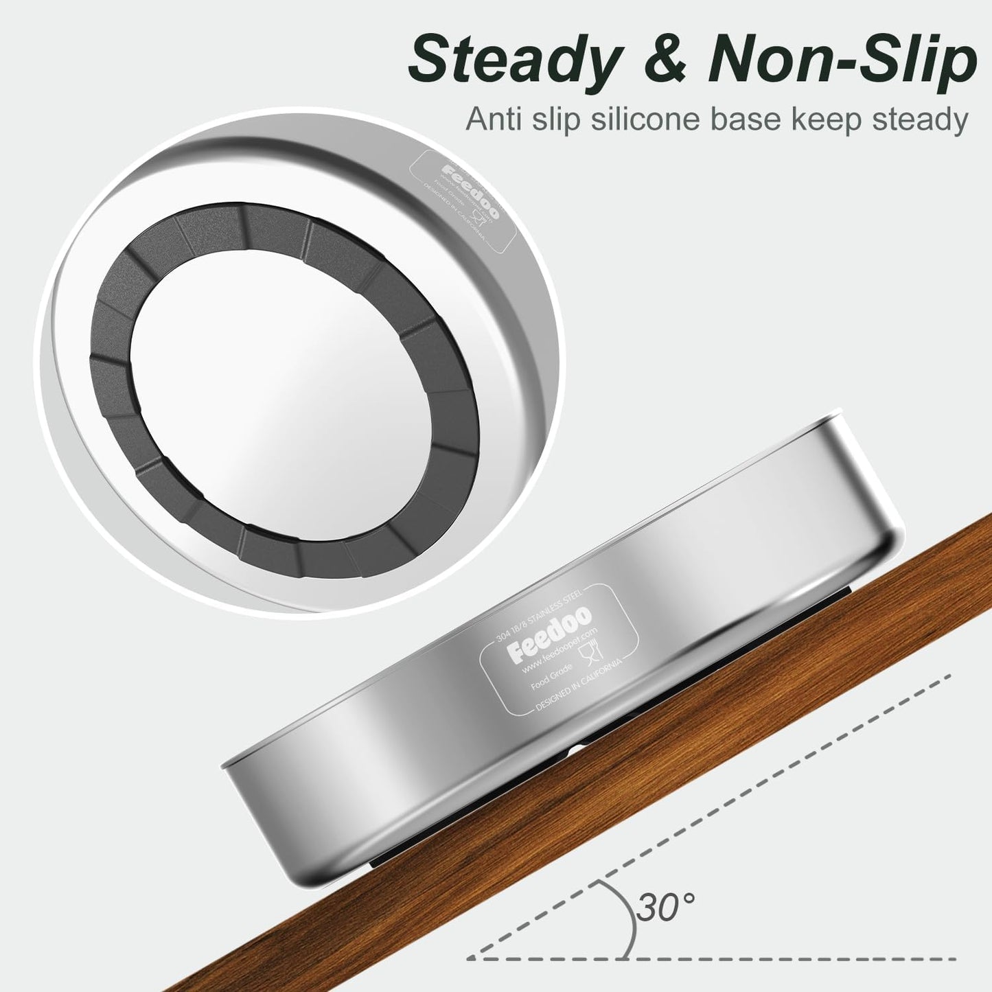 Slow Feeder Dog Bowl-1.5Cups for Small Breeds, Dual Wall Stainless Steel Maze Bowl, Non-Slip Base, Food-Grade Metal Dog Dish to Slow Eating