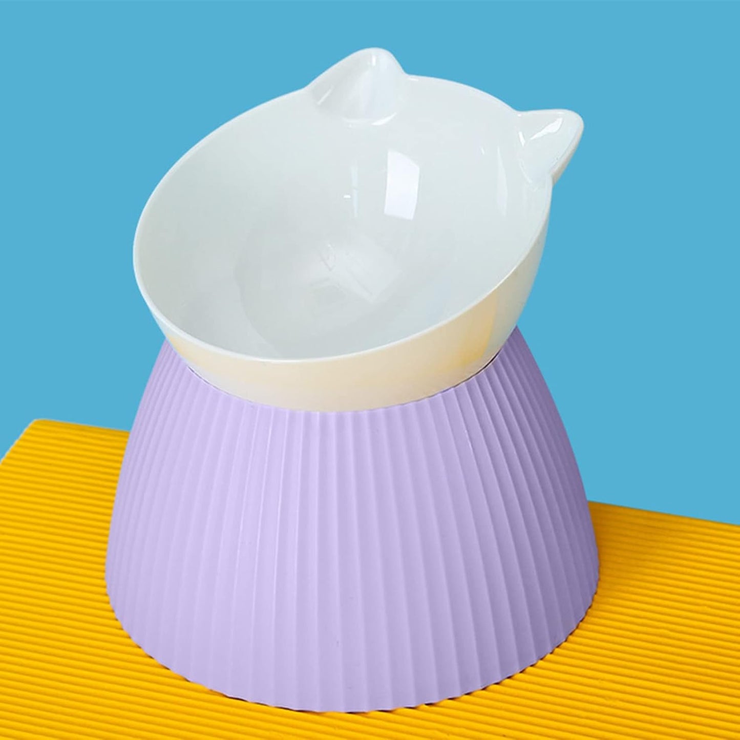 Elevated Pet Bowls for Cats Food Water Bowl for Cat Bowl Pet Feeding for Cat Dogs Feeder Neck Guard Stand