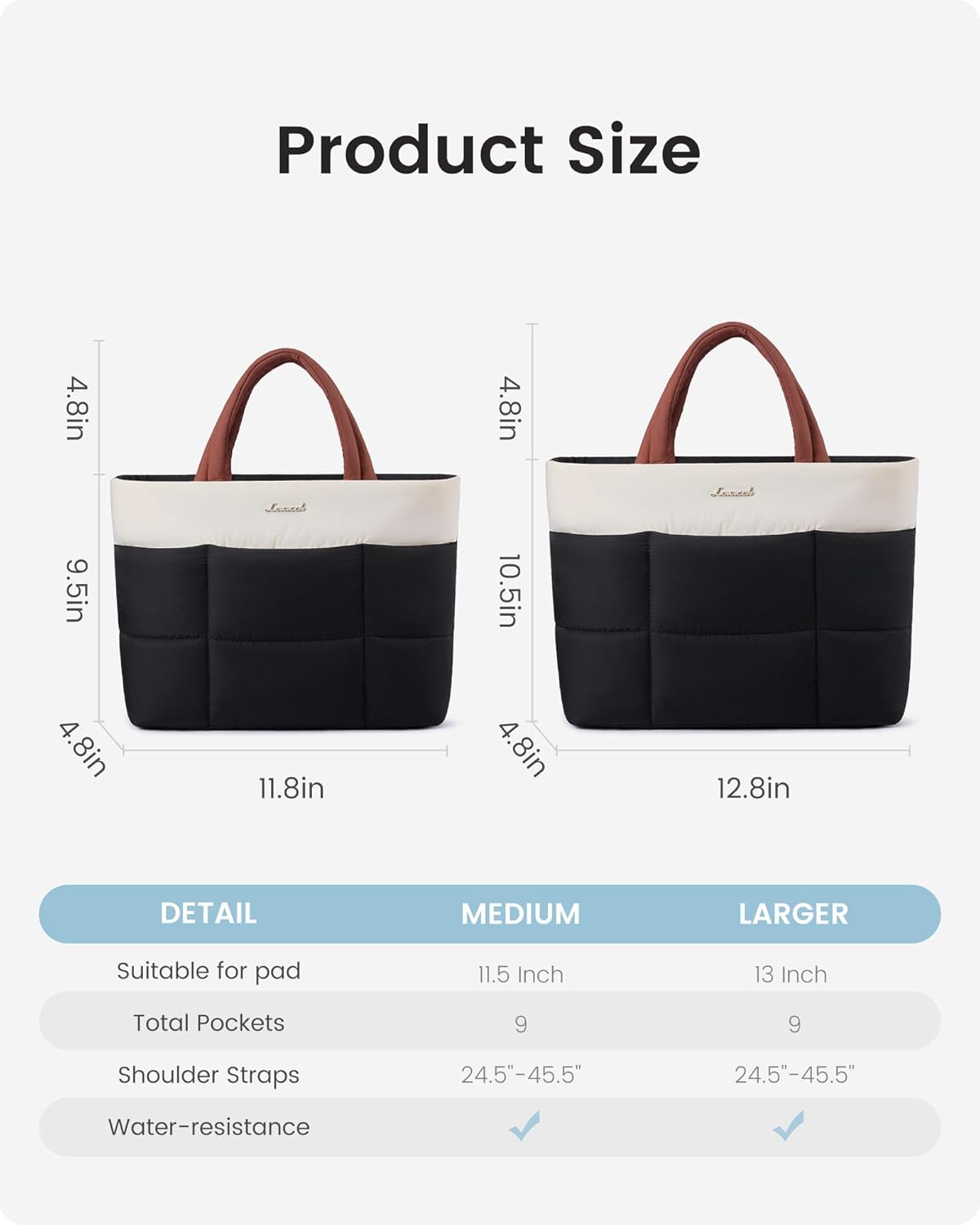 LOVEVOOK Small Tote Bags for Women, Puffer Purse and Handbags, Mini Crossbody Puffy Top Handle Shoulder Satchel Bag