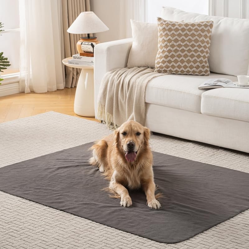 Washable Diaper Pee Training Pads, Waterproof pad, Super Absorbent, Leakproof, Dog Crate Pad, Play Pen for All Dog Breeds (48" x 48")