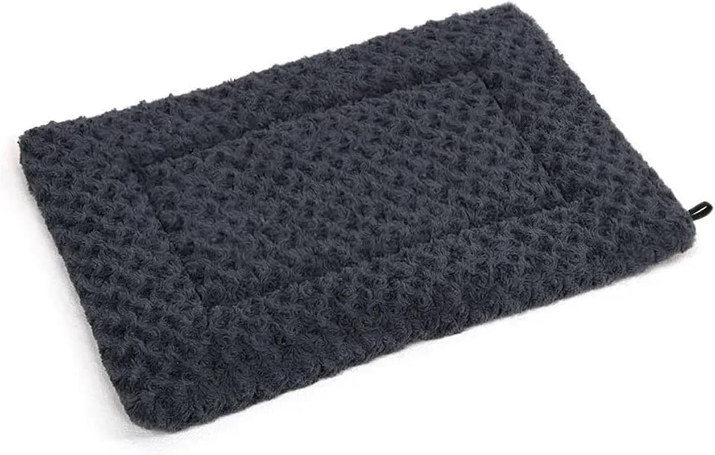 Washable Double Sided Pet Bed Dog Crate Pad Mat Plush Puppy Cats Pillows for Medium Dogs Soft Fluffy Dog Carpet Suit for Winter(Black,M 70X50CM)