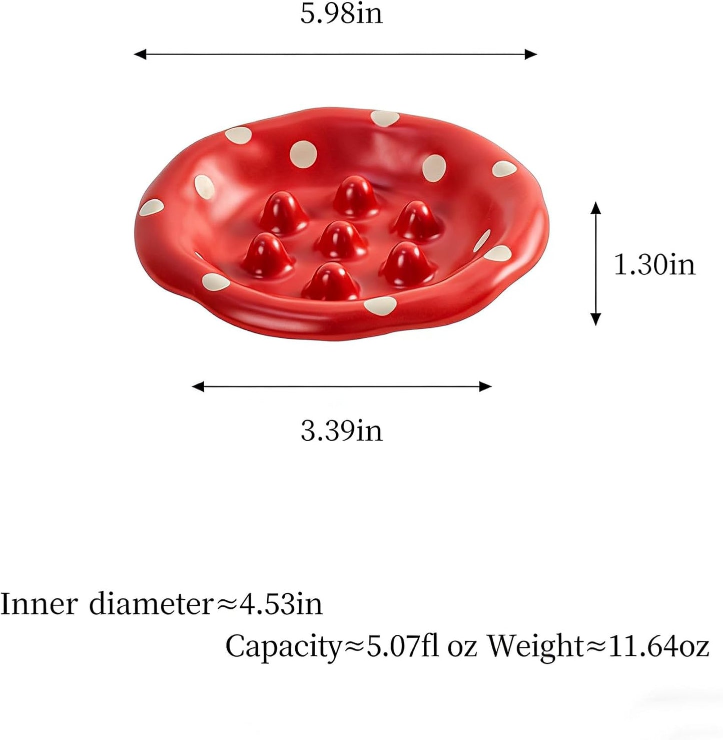Ceramic Elevated Dog Cat Food Bowl Set with Wooden Stand, Raised Cat Slow Feeders, no Black Chin, Pet Food and Water Dishes, for Kitten Pubby Small Animal