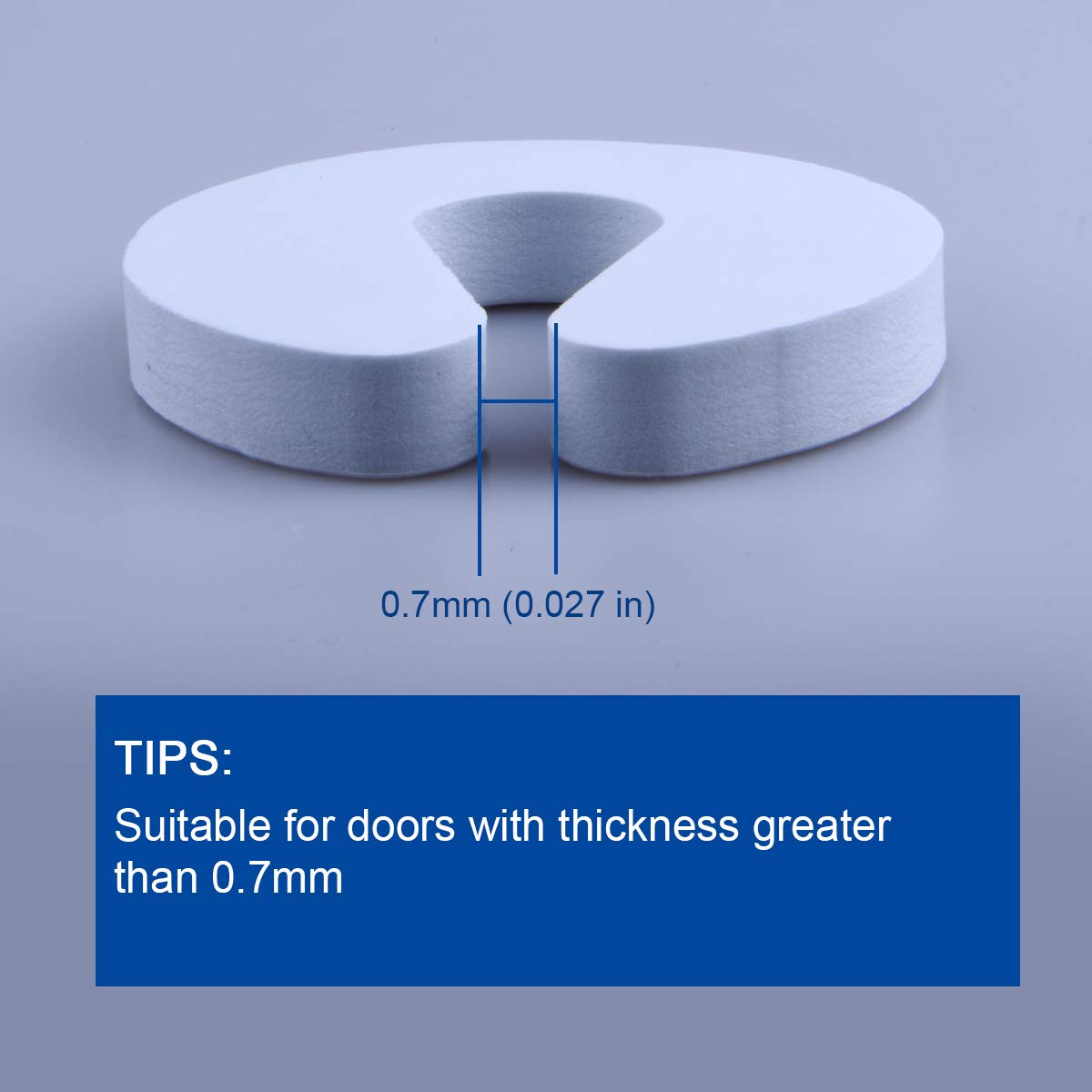 Door Pinch Guard （6 Pack） Baby Door Slam Stopper, Soft Foam Door Stopper. Prevents Finger Pinch Injuries, Slamming Doors, and Child or Pet from Getting Locked in Room